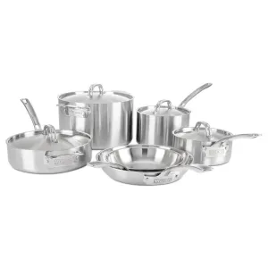 10 Piece 5 Ply Stainless Steel Cookware Set