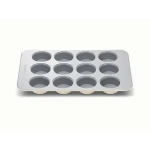 12 Cup Nonstick Ceramic Muffin Pan Cream