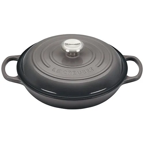 2.25qt Signature Cast Iron Braiser Oyster