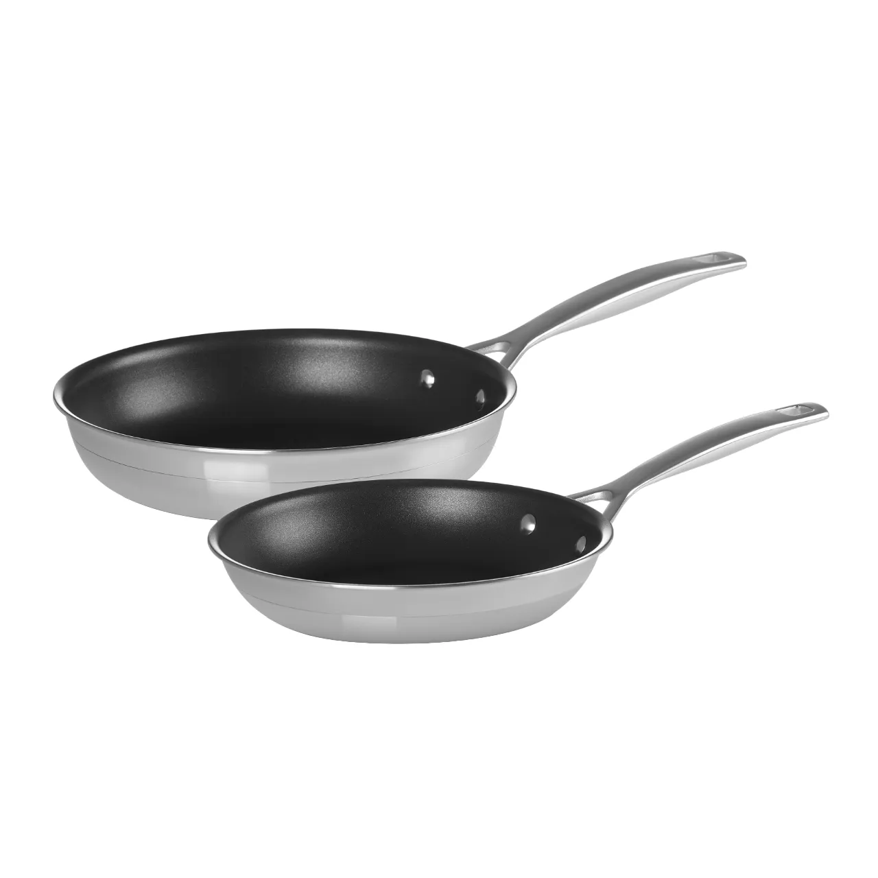 3-Ply Stainless Steel Frying Pan Set | Non-Stick | 2 Piece