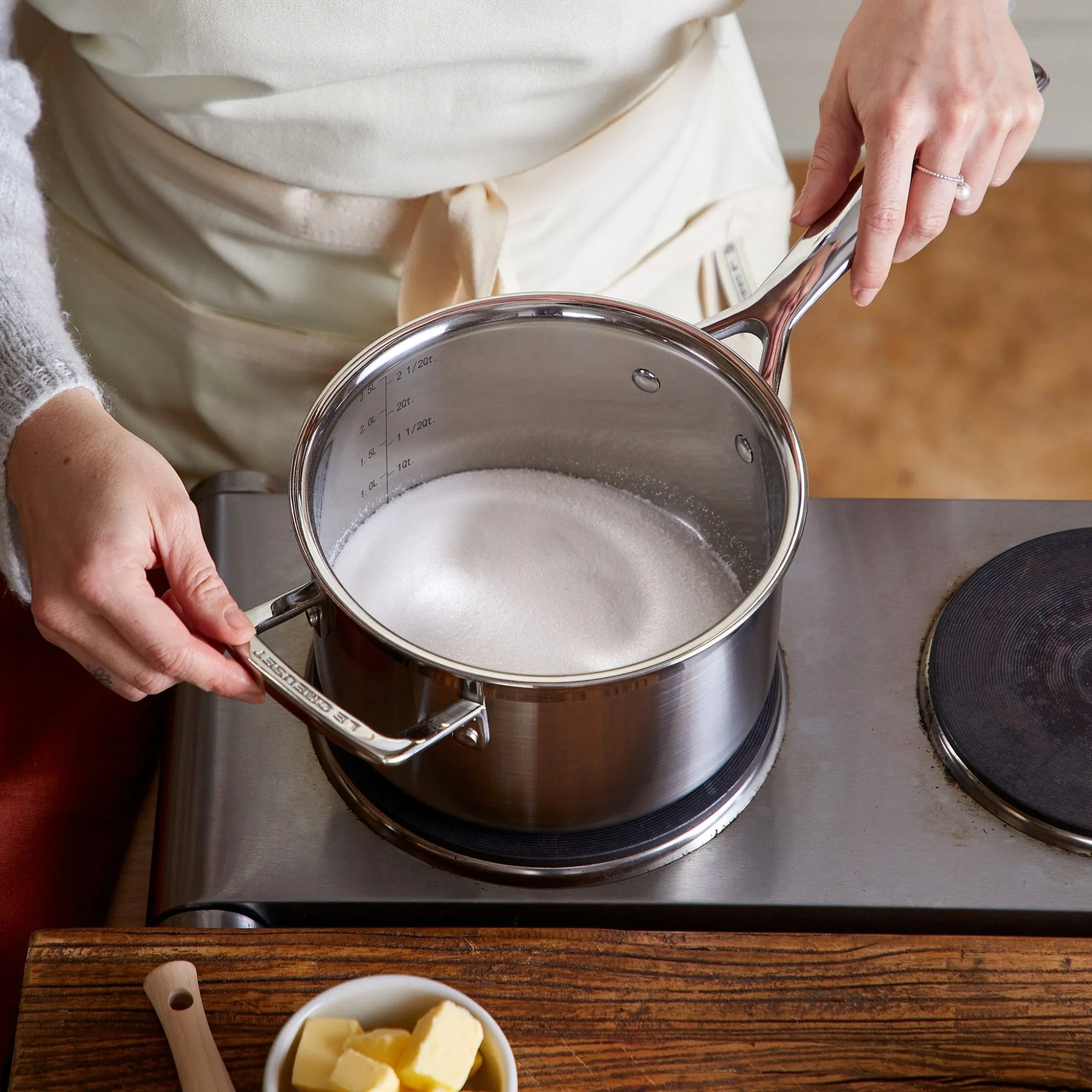 3-Ply Stainless Steel Saucepan with Lid | 16cm