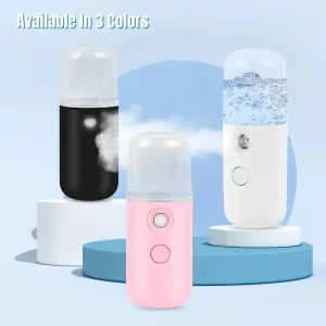 30ML Mini Facial Steamer Nano Mister Facial Sprayer USB Nebulizer Humidifier Moi