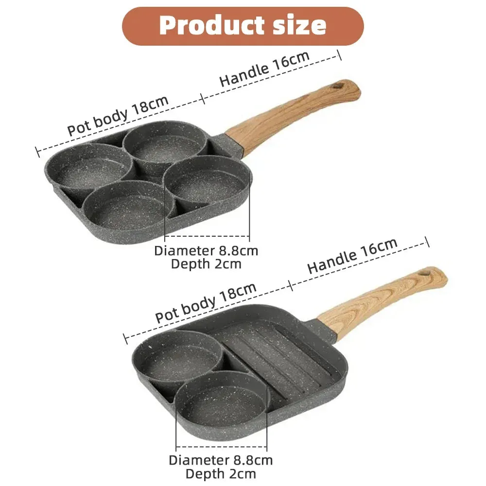 4-hole Non-stick Omelet Pan