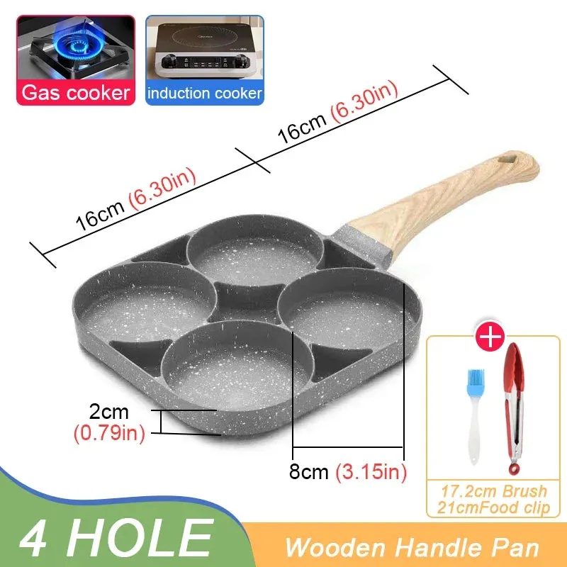 4-hole Non-stick Omelet Pan