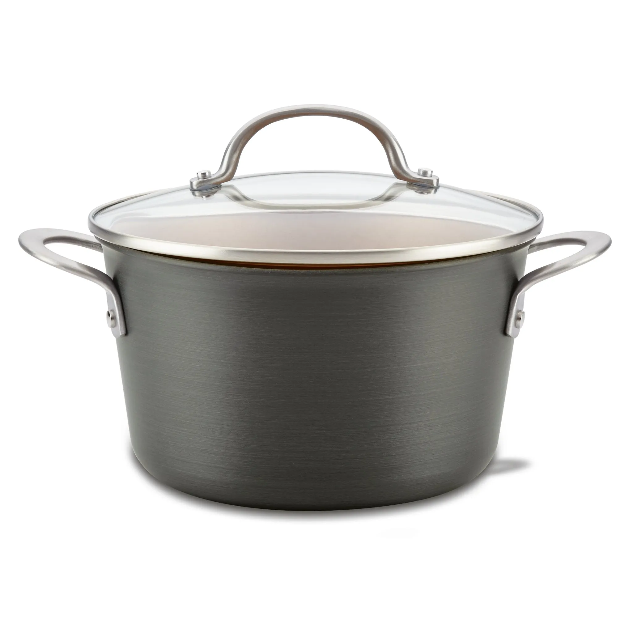 4.5-Quart Hard Anodized Aluminum Saucepot with Lid