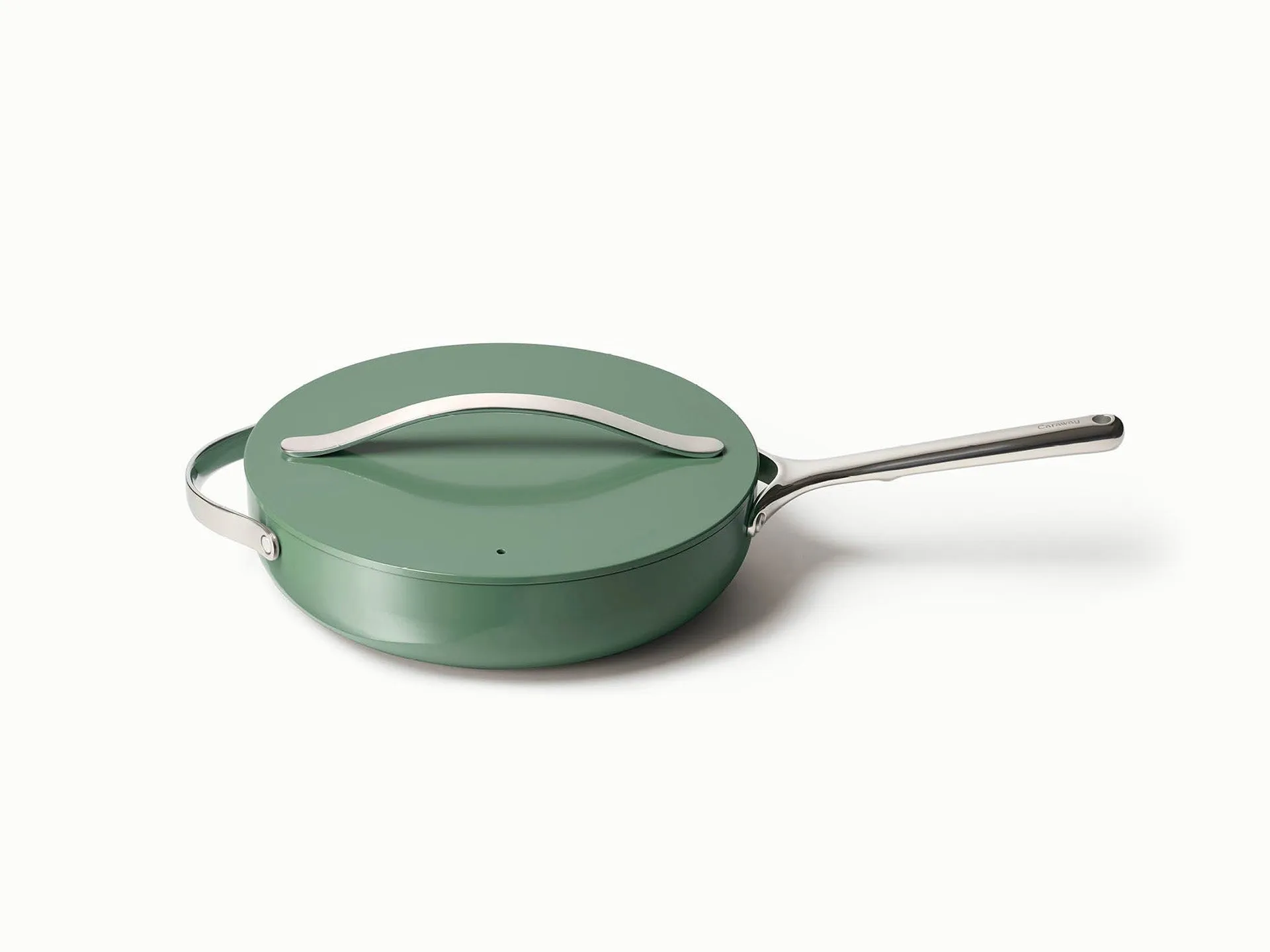 4.5qt Nonstick Ceramic Saute Pan w/ Lid Sage