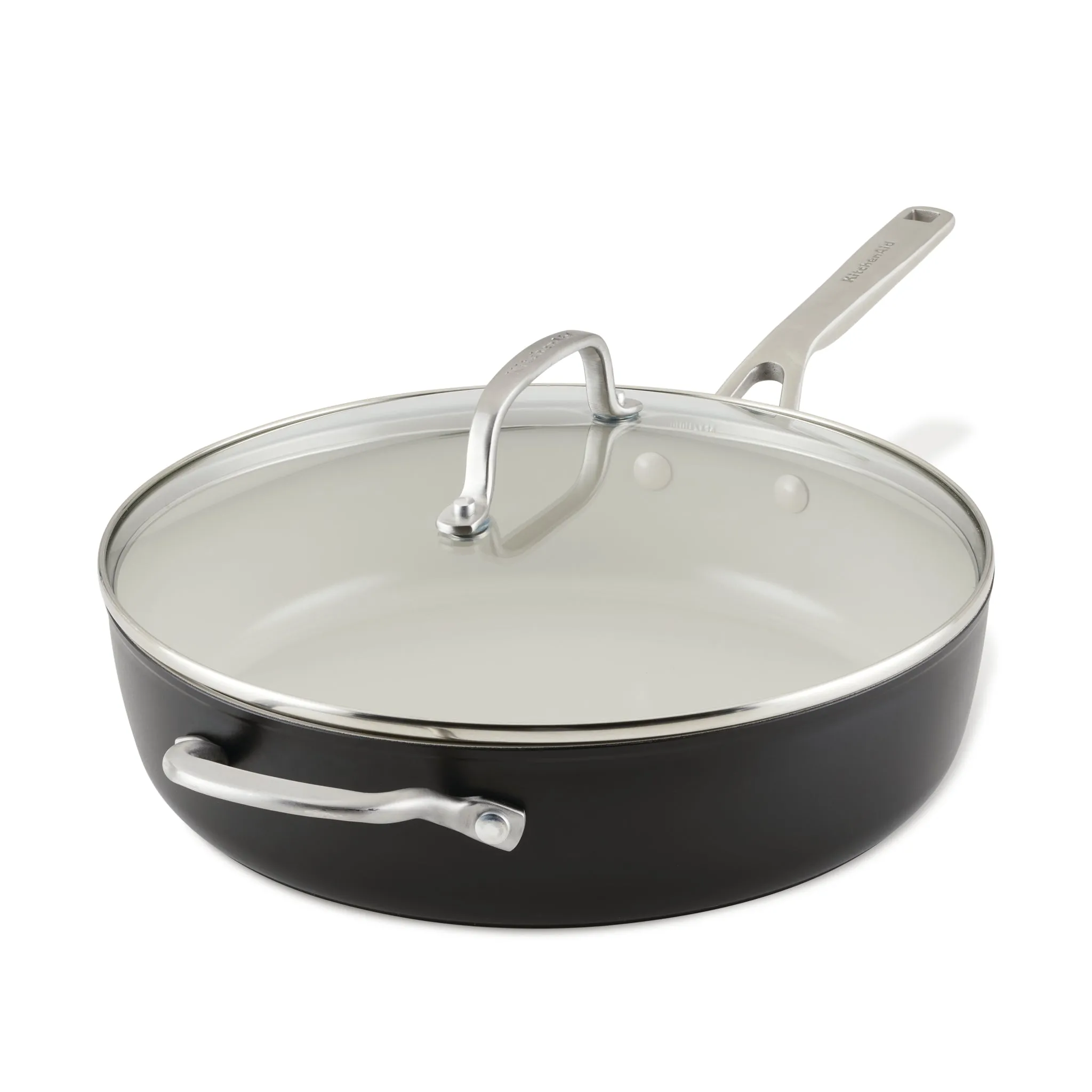 5-Quart Hard Anodized Ceramic Nonstick Sauté Pan with Lid