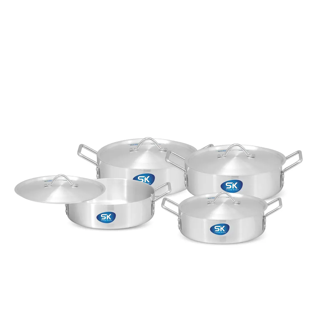 8 Pieces Aluminum Fish Pot Set 4/7