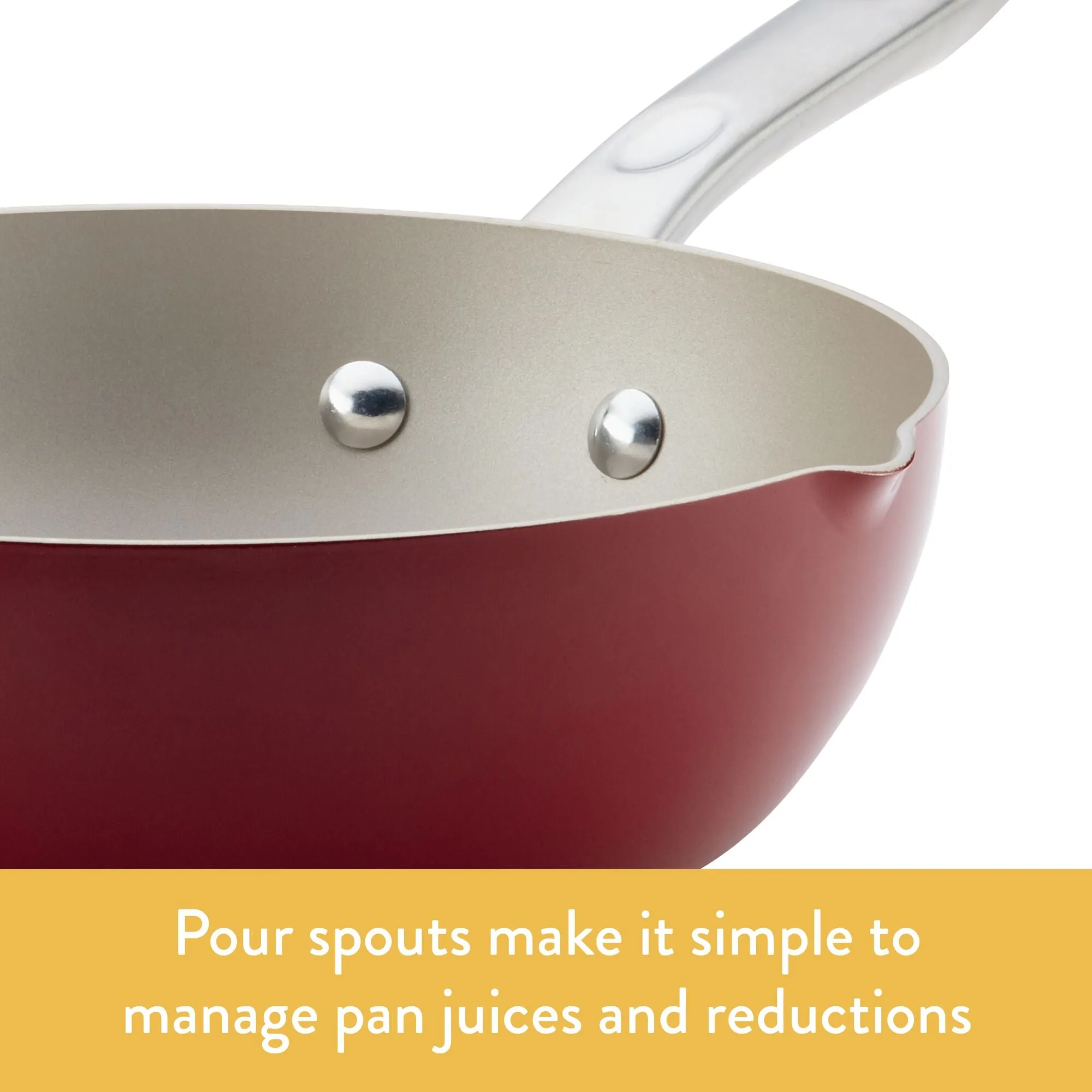 9.75-Inch Nonstick Chef Pan with Pour Spouts