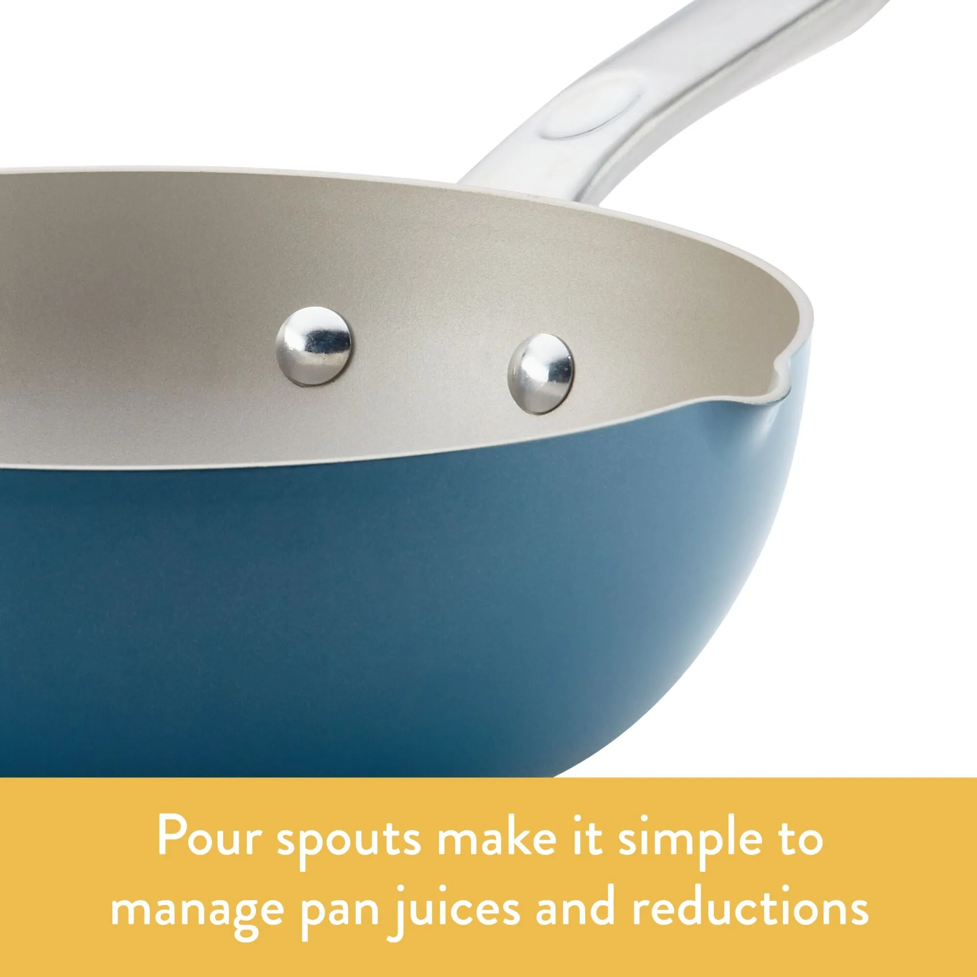 9.75-Inch Nonstick Chef Pan with Pour Spouts