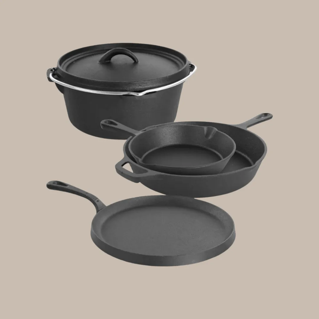 Black cookware set