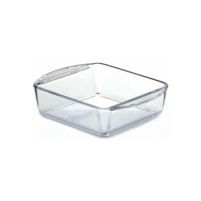 Borcam 21 x 16.4cm Square Casserole Clear