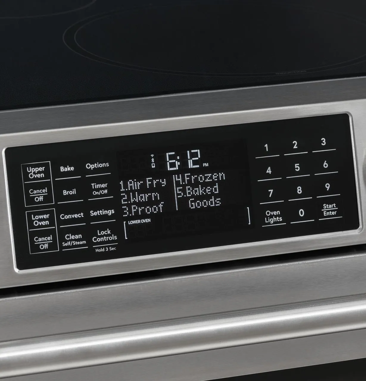 Cafe CHS950P4MW2 Caf(eback)™ 30" Smart Slide-In, Front-Control, Induction and Convection Double-Oven Range