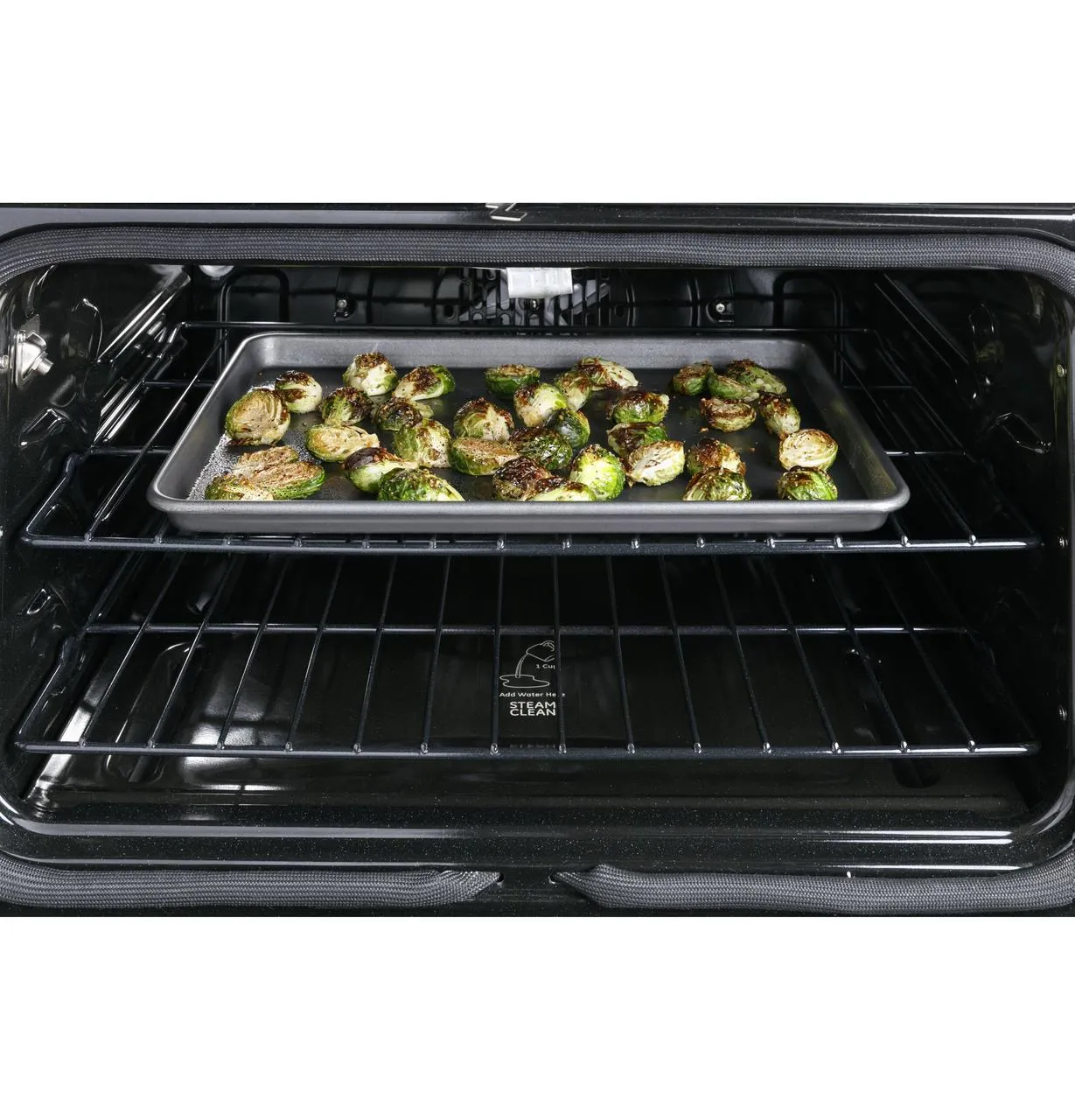 Cafe CHS950P4MW2 Caf(eback)™ 30" Smart Slide-In, Front-Control, Induction and Convection Double-Oven Range