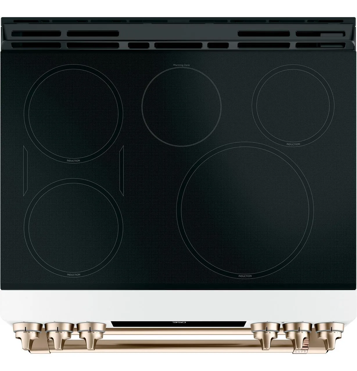 Cafe CHS950P4MW2 Caf(eback)™ 30" Smart Slide-In, Front-Control, Induction and Convection Double-Oven Range