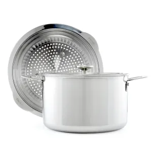 Chantal 3.Clad Stockpot 7 qt with steamer insert