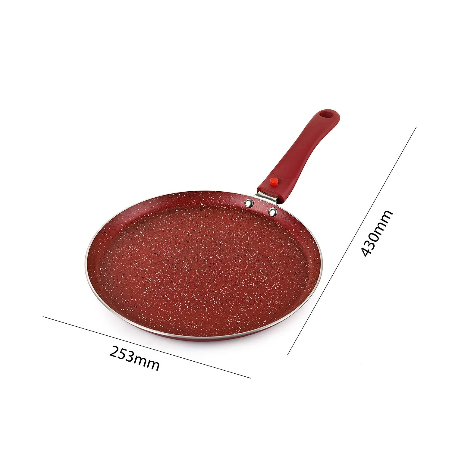 Cookwell Induction Base Granite Dosa Tawa with Detachable Handle