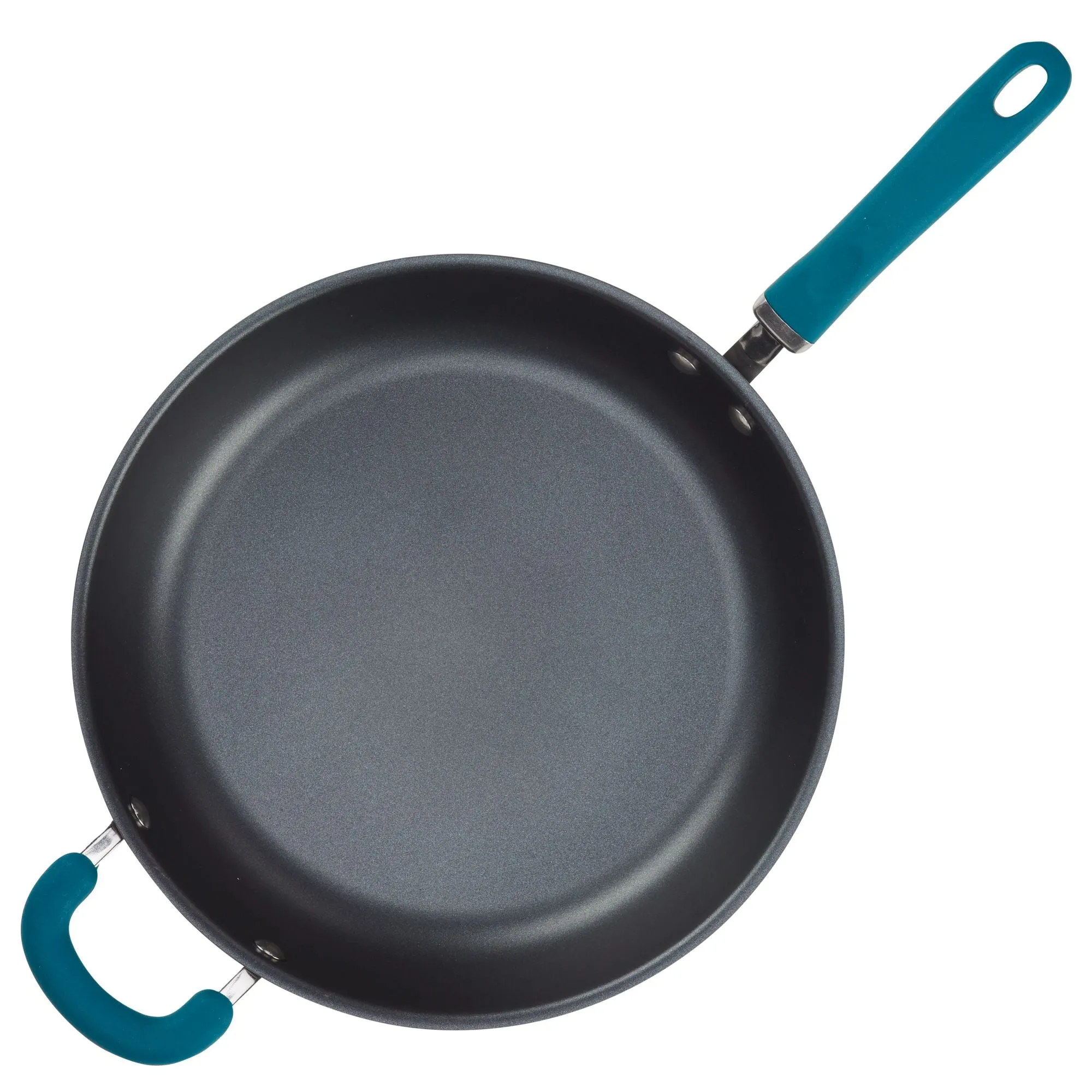 Create Delicious 12.5-Inch Hard Anodized Nonstick Induction Deep Frying Pan with Helper Handle