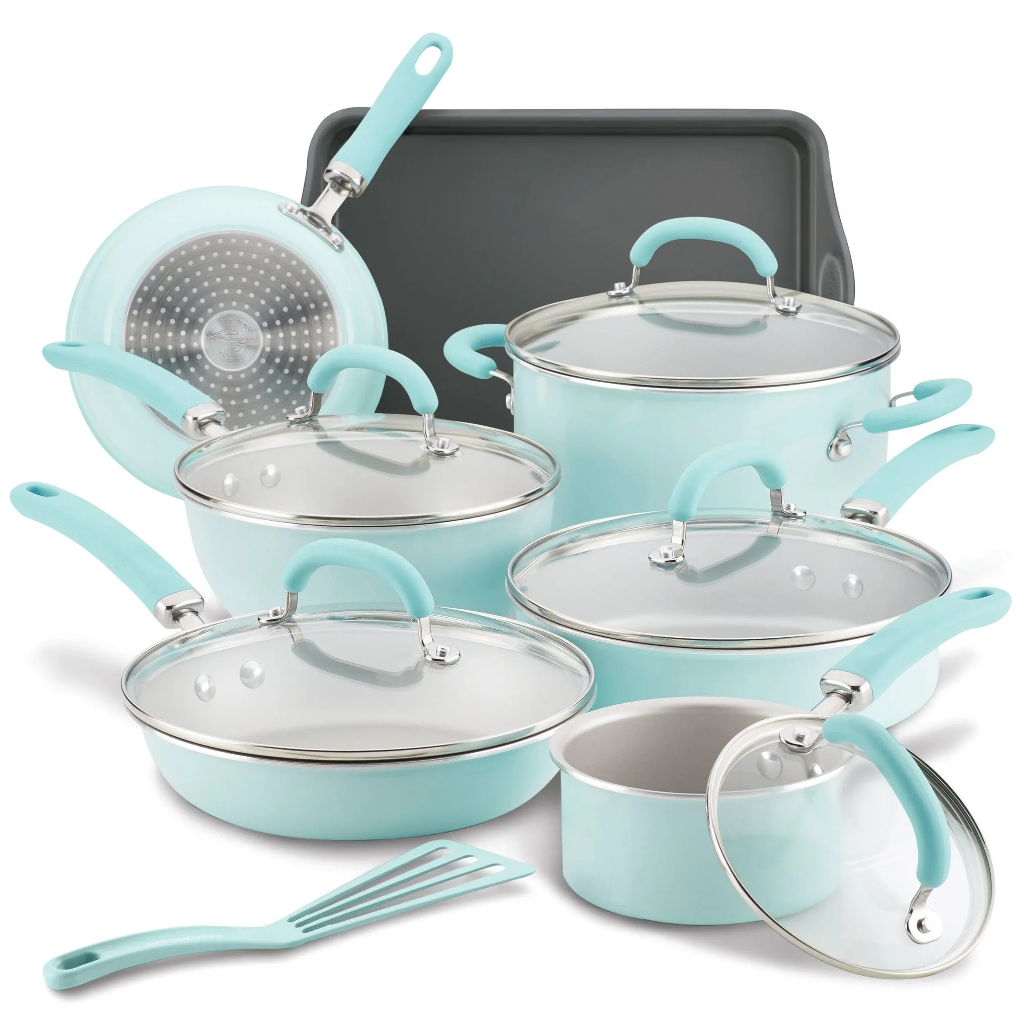 Create Delicious 13-Piece Hard Anodized Nonstick Induction Cookware Set