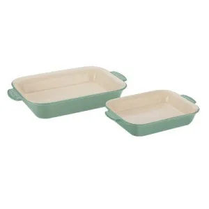 Cuisinart Classic Non-Stick 2pk Ceramic Bakers - Sage Green - CCB30-2SG