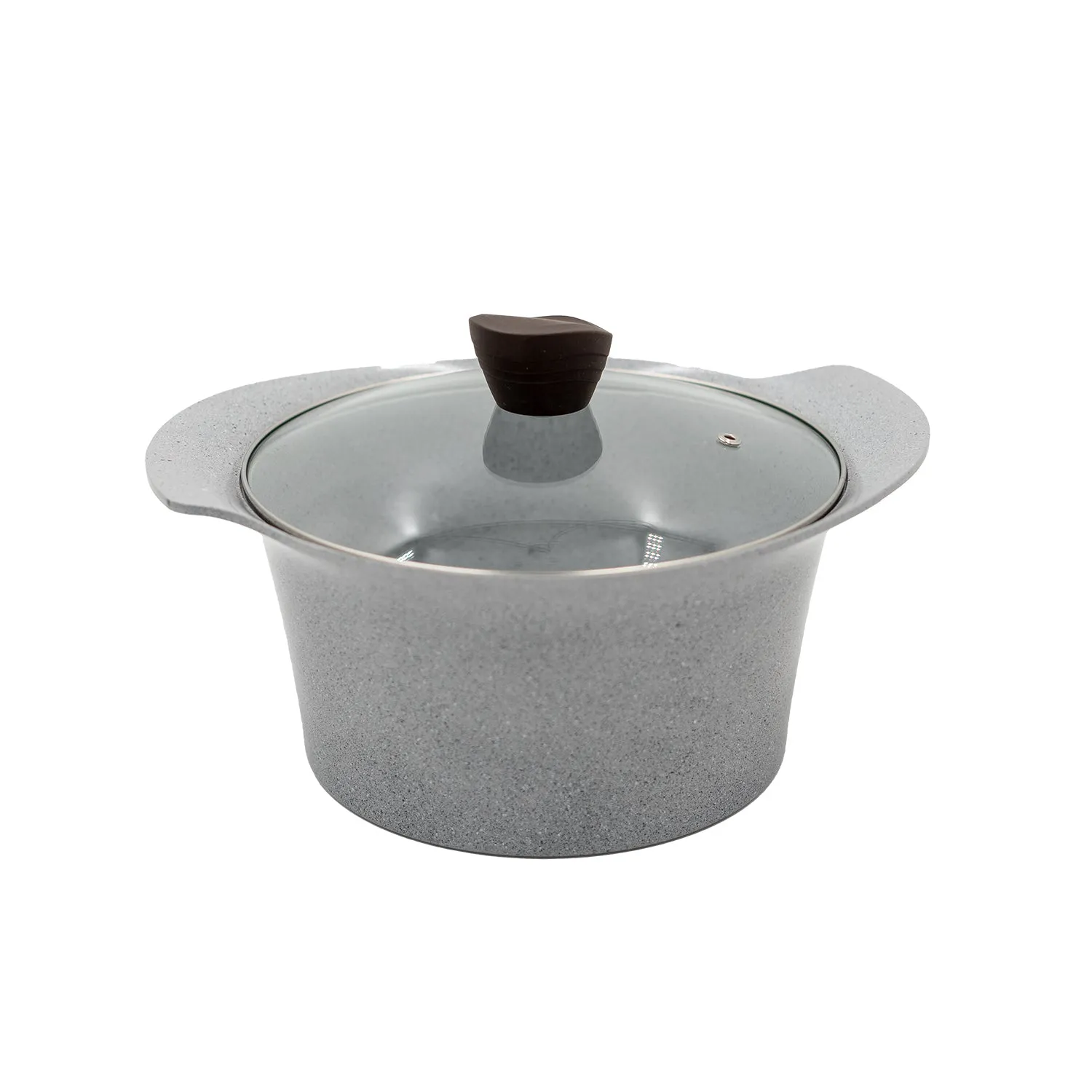 Ecook IH Ceramic Coating Stock Pot Grey 20cm