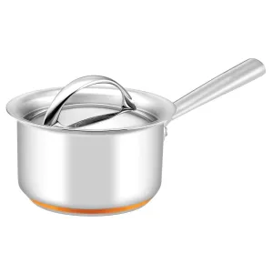 Essteele Per Vita Copper Base Stainless Steel Induction Covered Saucepan 14cm (1.2L)