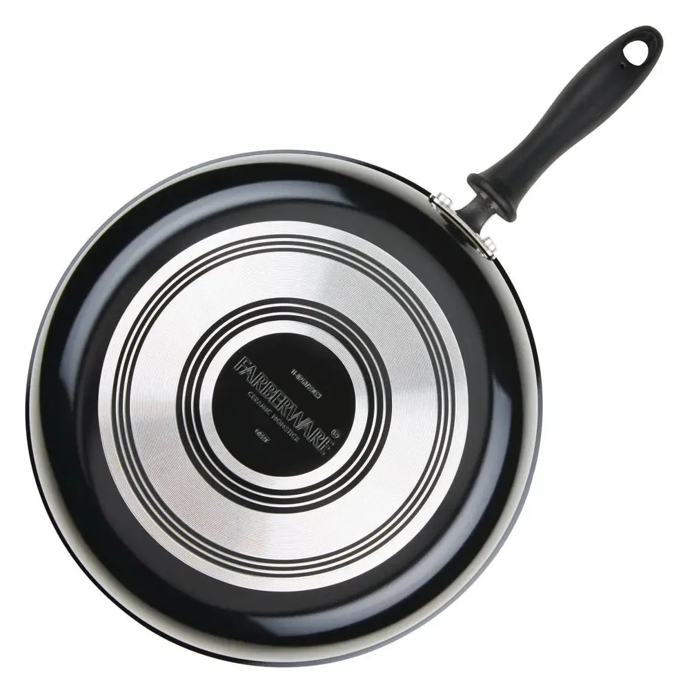 Farberware Reliance Pro 9", 11" Nonstick Ceramic Twin Pack Skillets Black/Gray