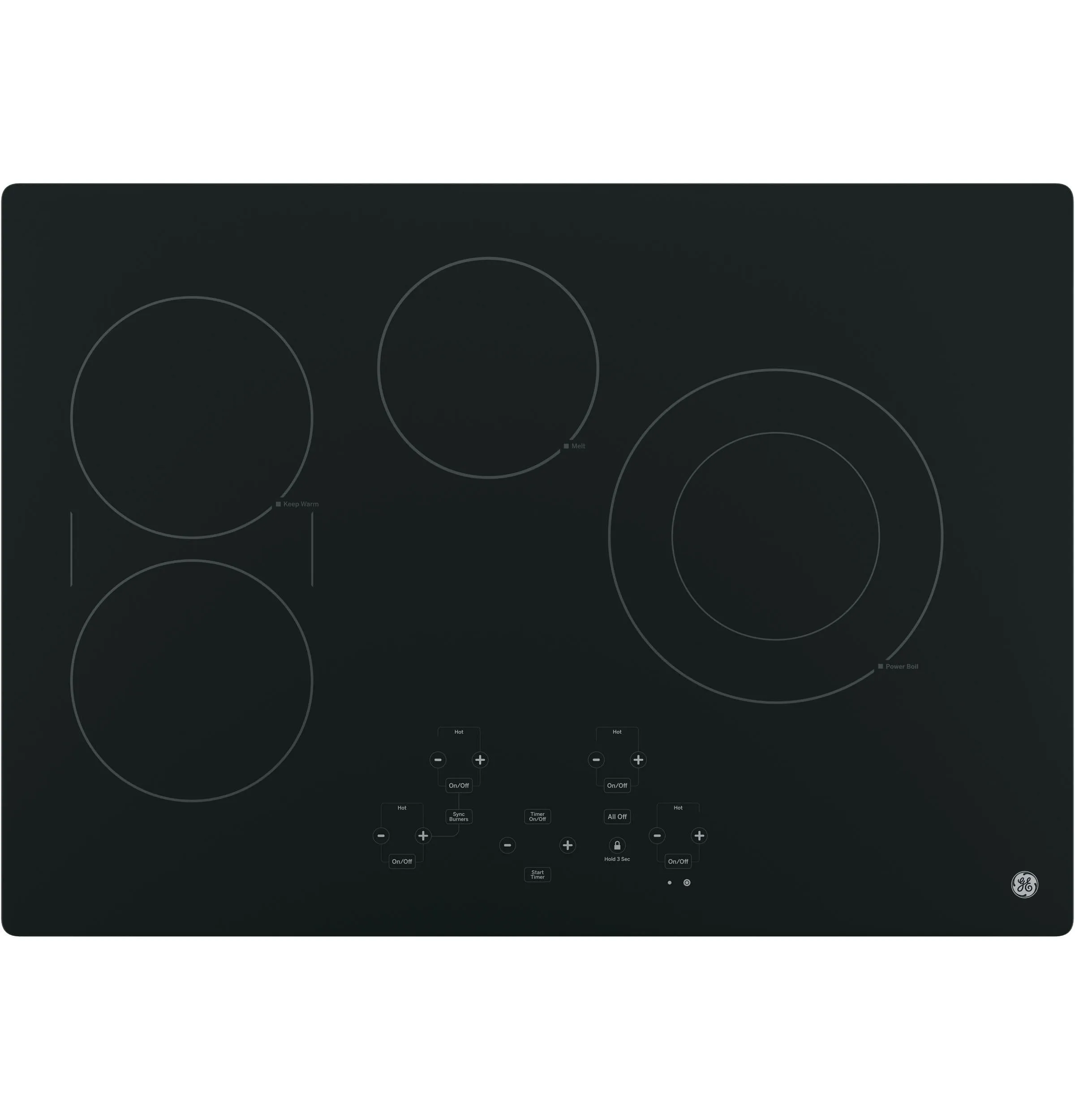 GE® 30" Built-In Touch Control Electric Cooktop