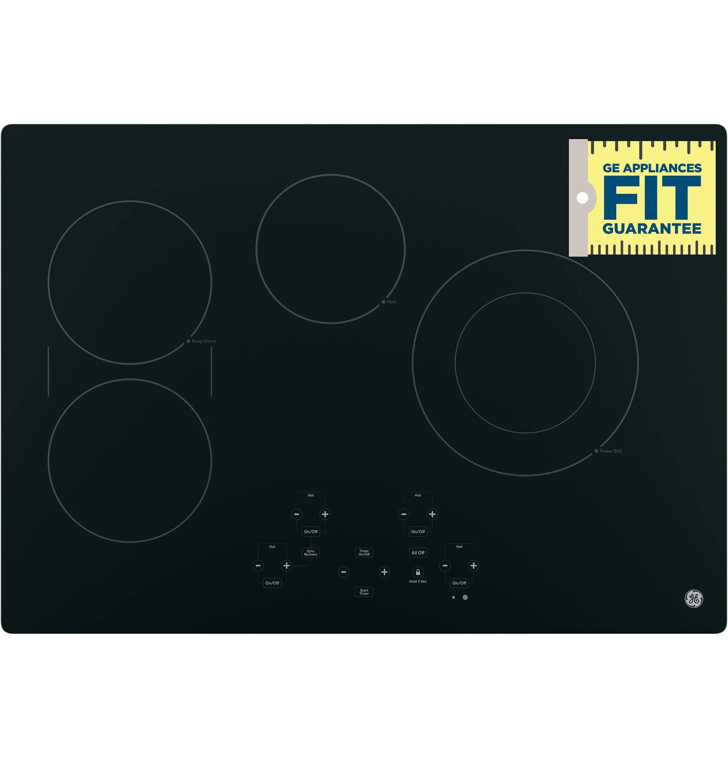 GE® 30" Built-In Touch Control Electric Cooktop