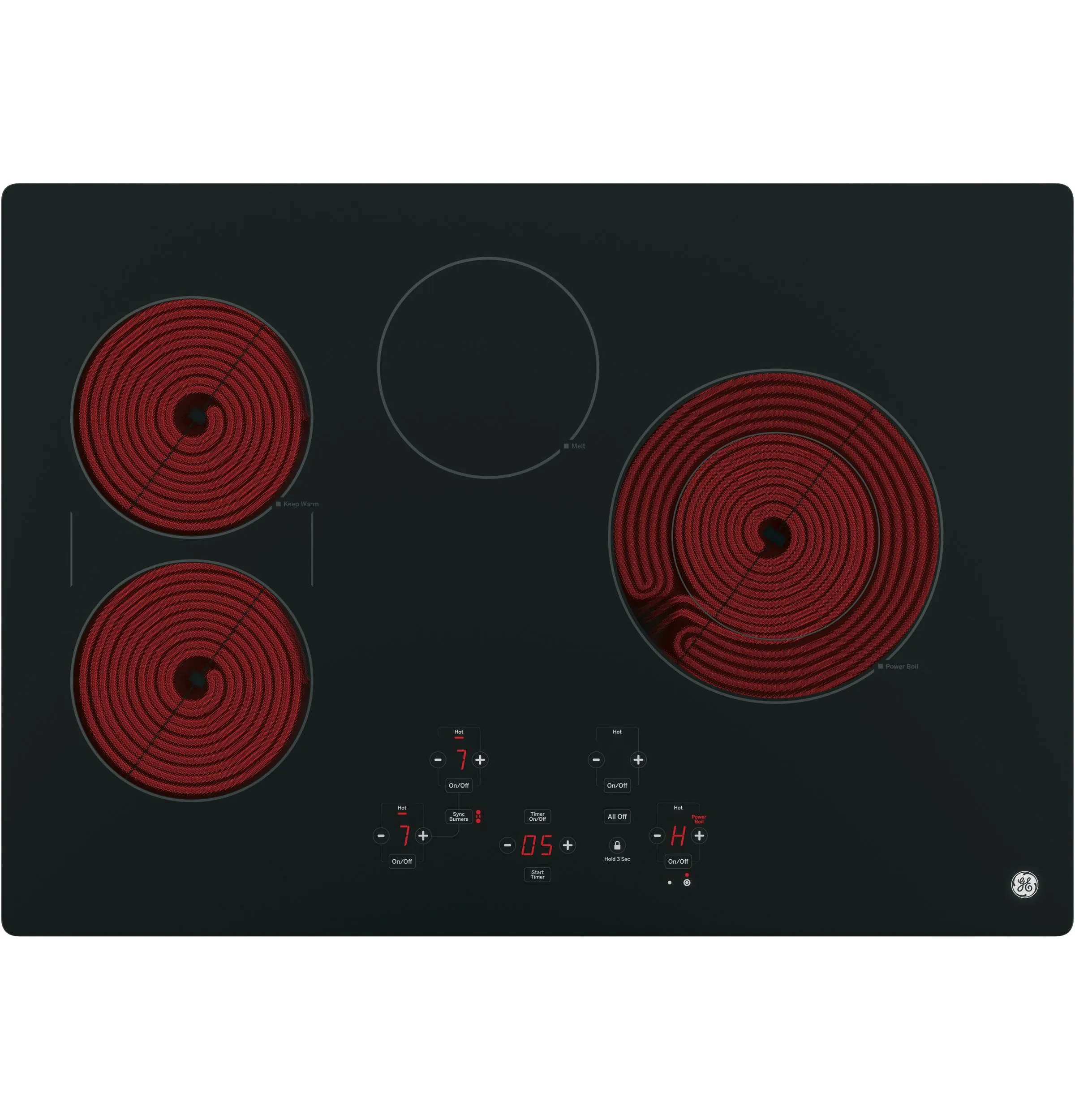 GE® 30" Built-In Touch Control Electric Cooktop