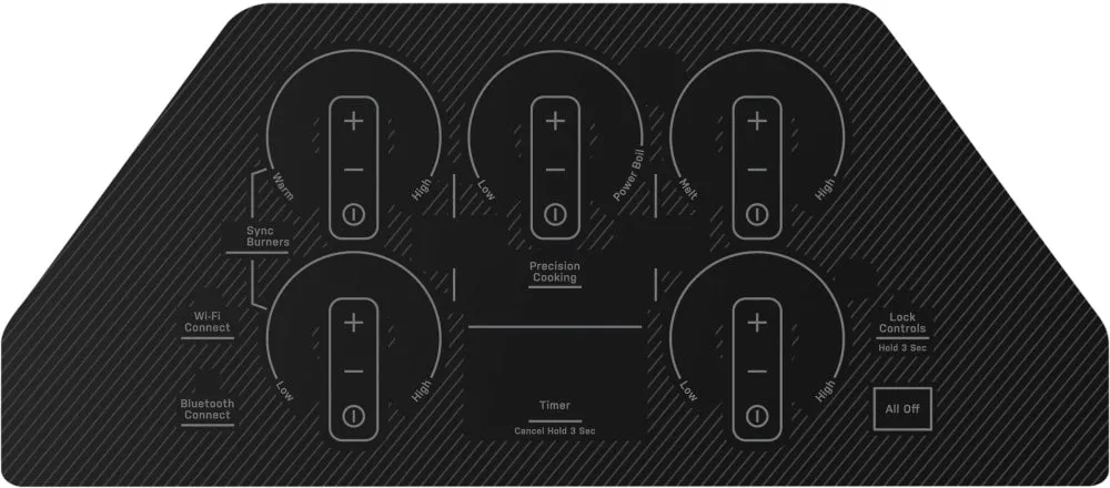 GE Profile PEP9030DTBB 30 Inch Electric Smart Cooktop with 5 Elements, Smooth Glass Surface, SyncBurners, Tri/Dual Ring Elements, Wi-Fi, Guided Cooking, Touch Controls, Power Boil, Precision Temperature Control, and ADA Compliant