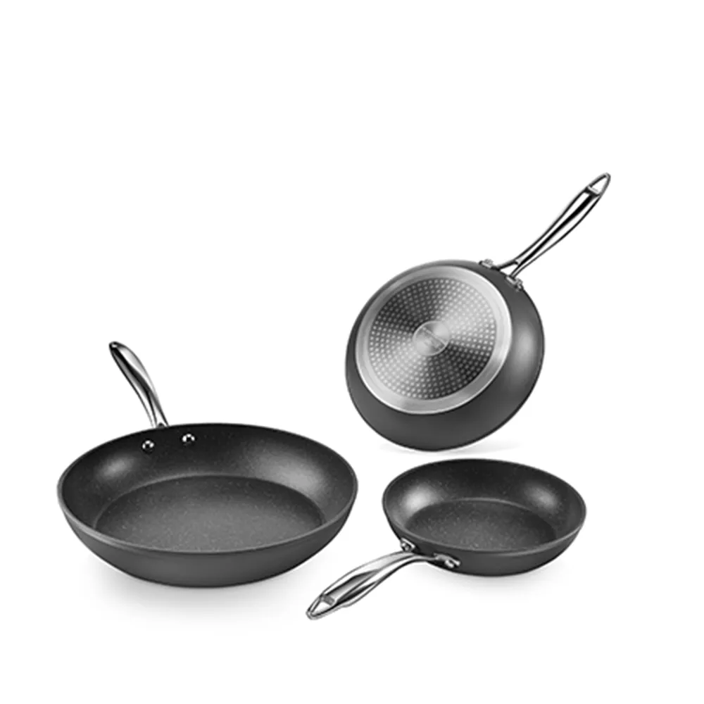 Granitestone 3-Piece Pro Series Frying Pan Set - 8", 10" & 12"