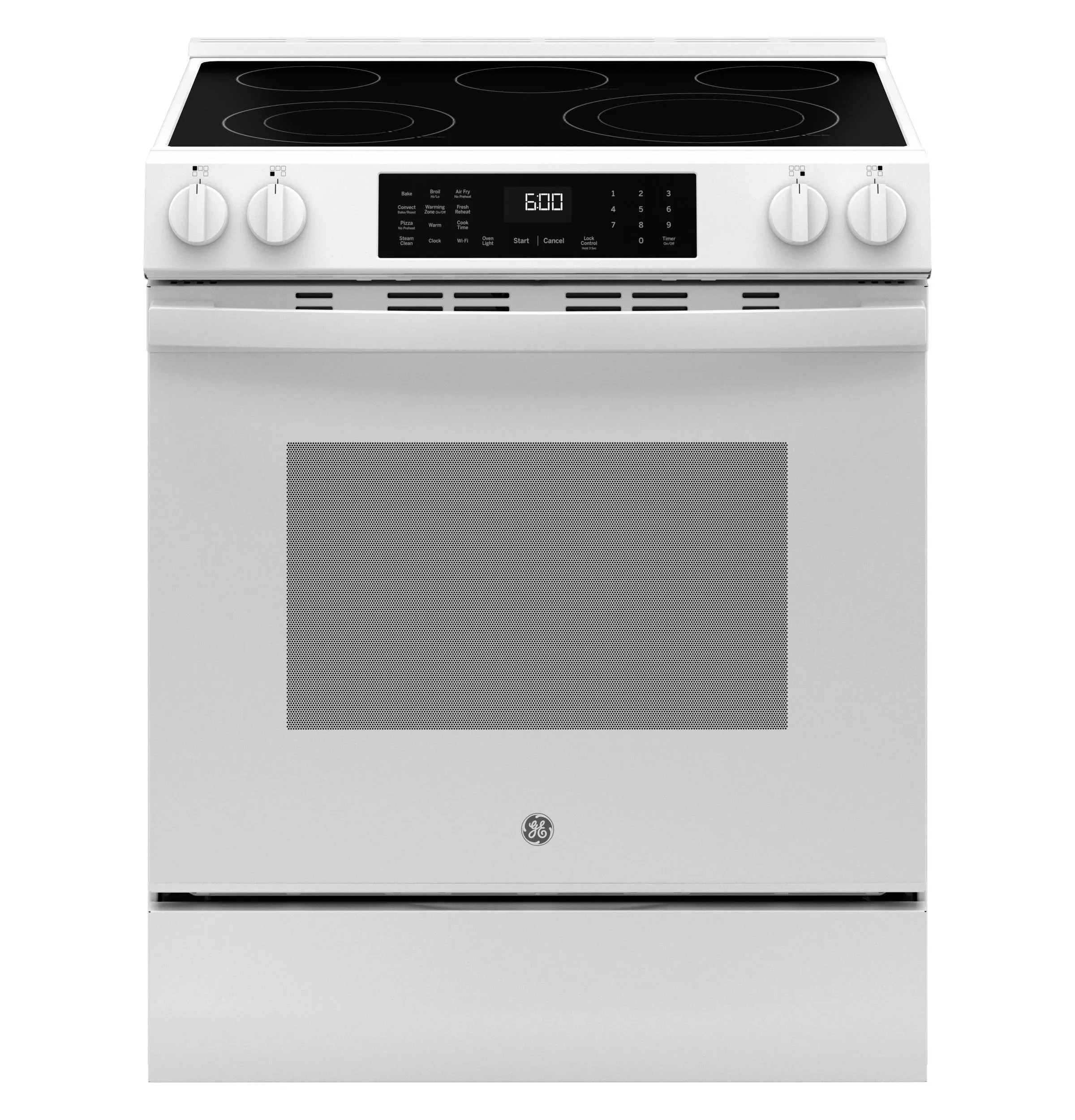 GRS600AVWW GE® 30" Slide-In Electric Convection Range with No Preheat Air Fry and EasyWash™ Oven Tray