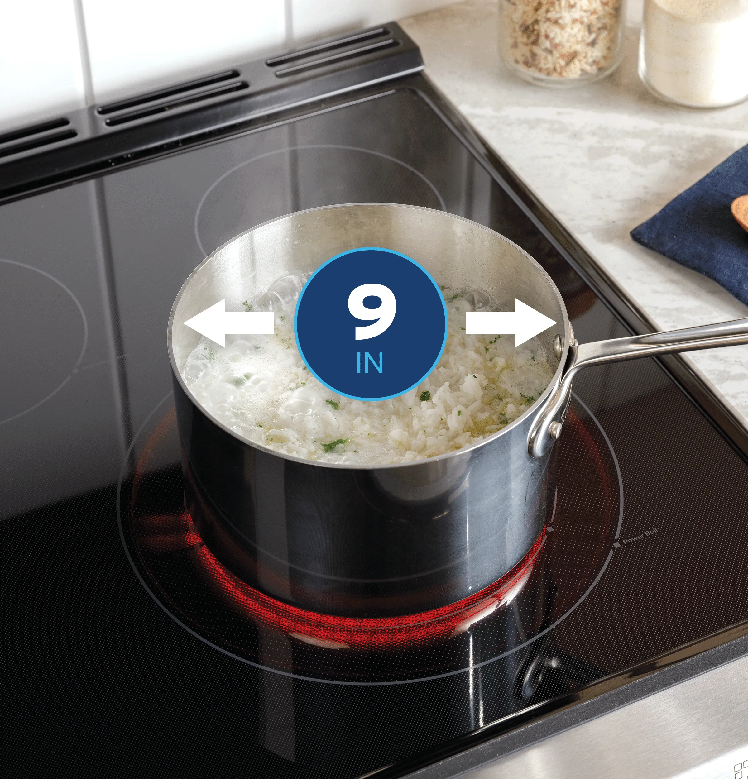 GRS600AVWW GE® 30" Slide-In Electric Convection Range with No Preheat Air Fry and EasyWash™ Oven Tray