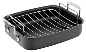 Jamie Oliver by Tefal Premium Hard Anodised Roaster & Rack 26x32 cm - H9029582