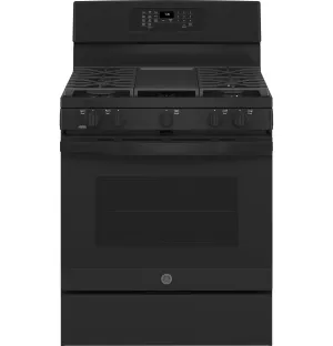 JGB735DPBB GE® 30" Free-Standing Gas Convection Range with No Preheat Air Fry