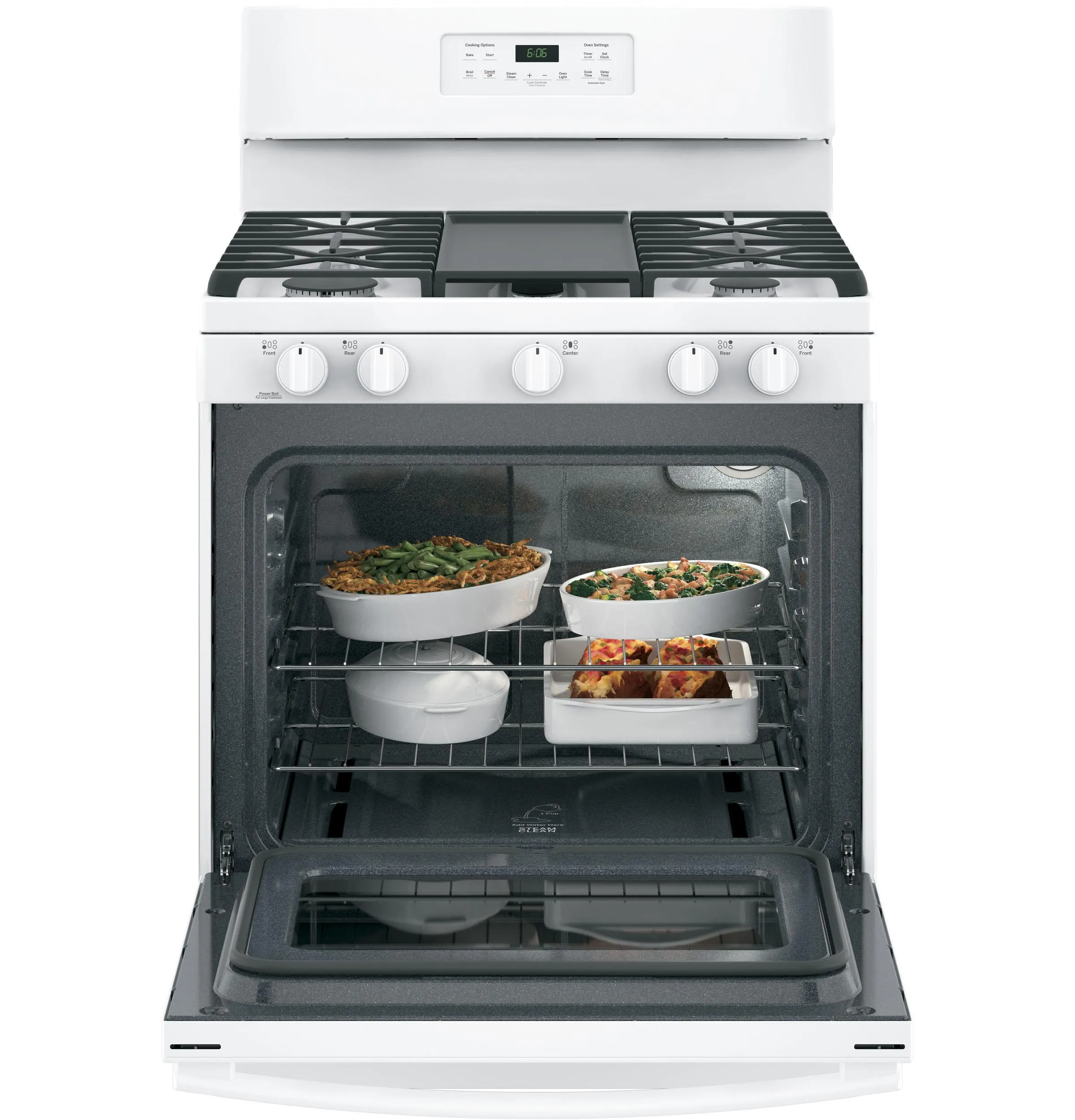 JGBS66DEKWW GE® 30" Free-Standing Gas Range