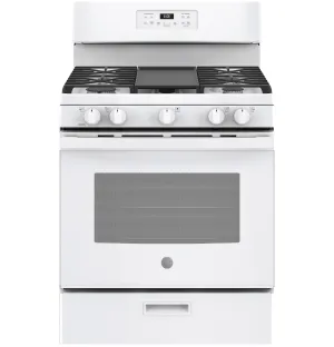 JGBS66DEKWW GE® 30" Free-Standing Gas Range