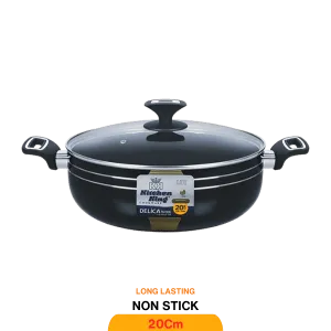 KITCHEN KING DELICA WOK (GLASS LID) 20CM