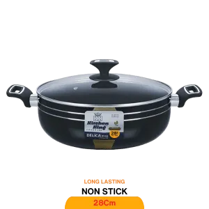 KITCHEN KING DELICA WOK (GLASS LID) 28CM