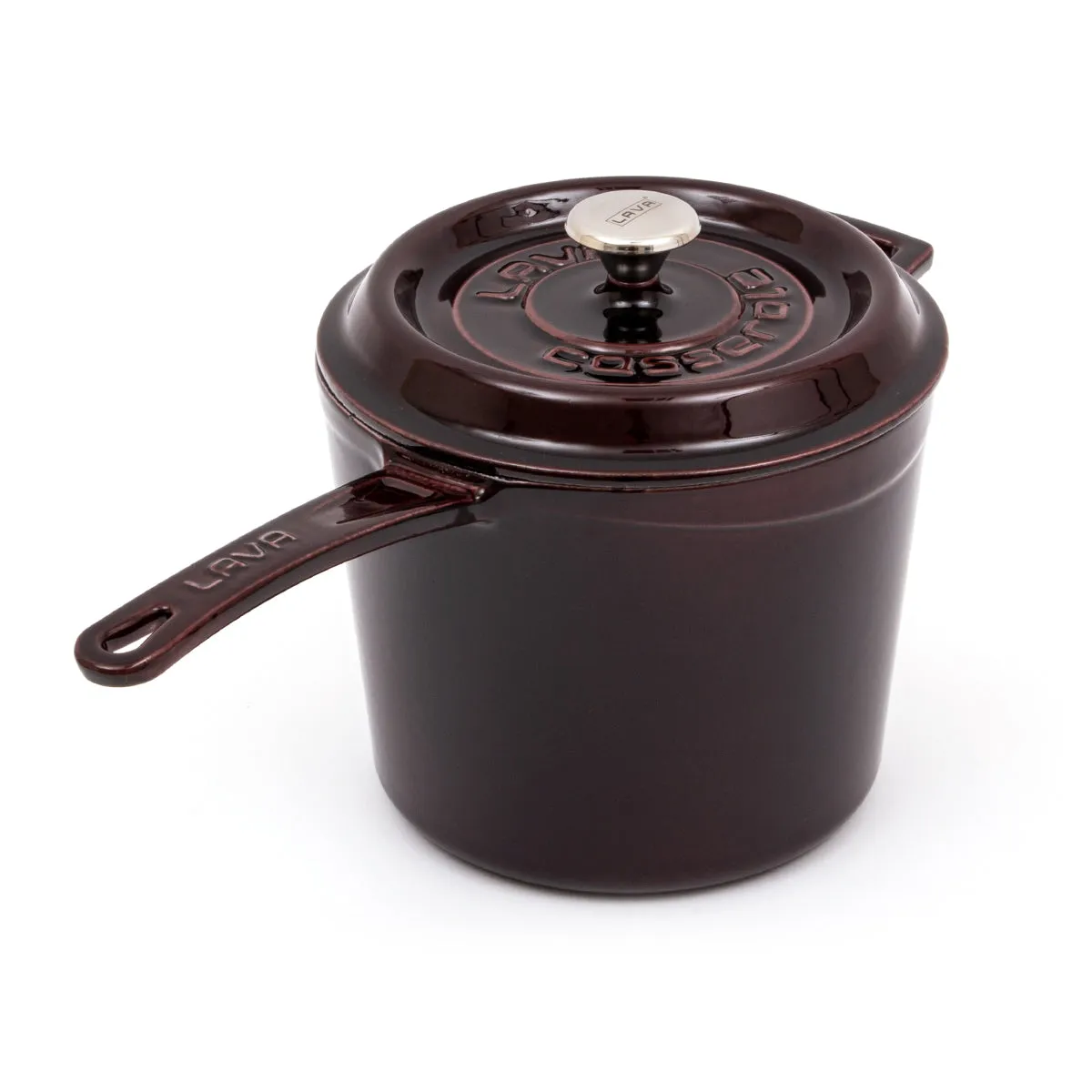 LAVA Premium Round Cast Iron Saucepan  7in / 18 cm