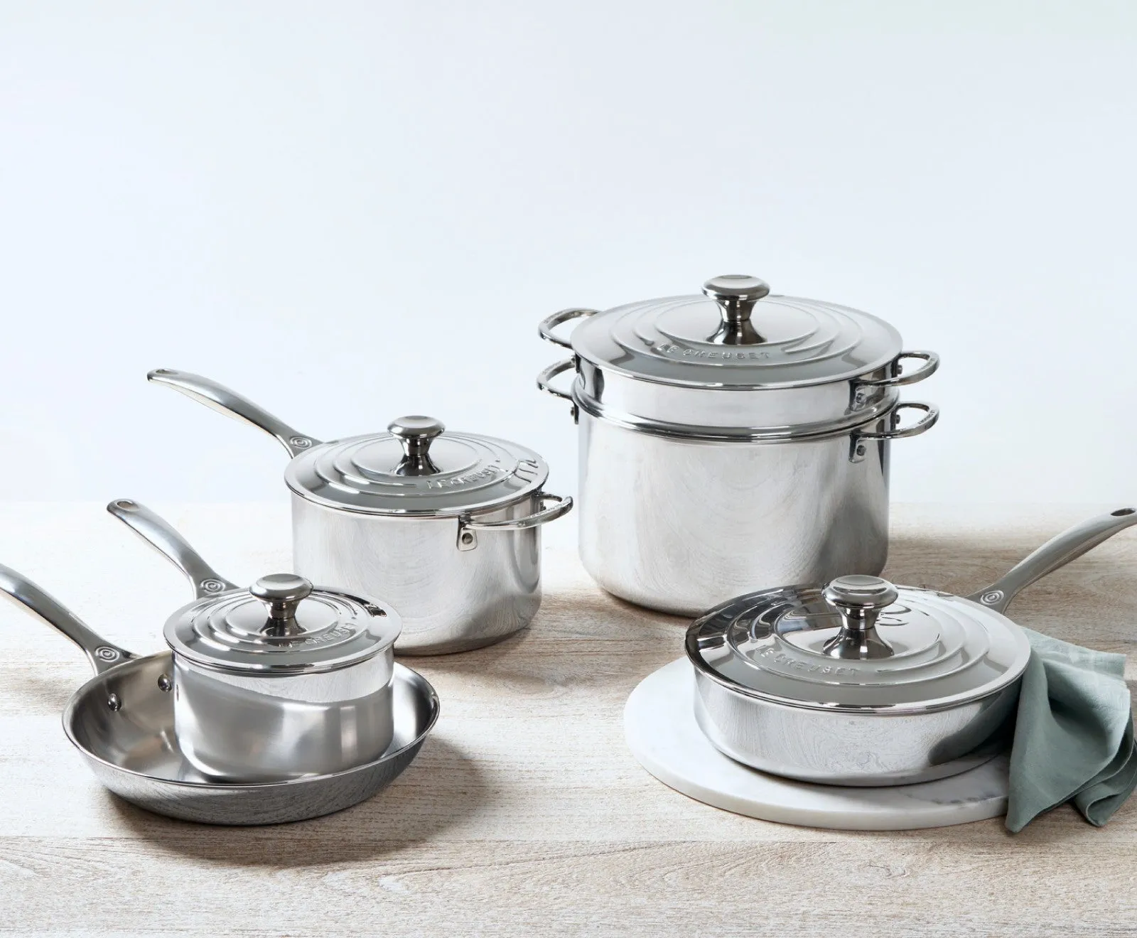 Le Creuset 10-Piece Stainless Steel Set