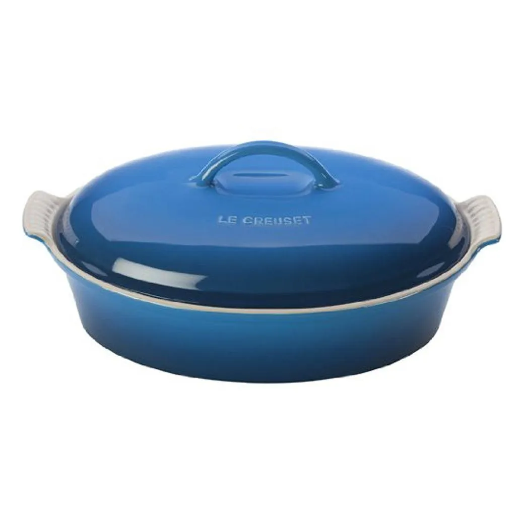 Le Creuset 4 qt. Heritage Stoneware Covered Oval Casserole