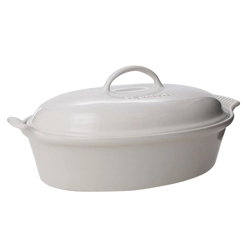 Le Creuset 4 qt. Heritage Stoneware Covered Oval Casserole