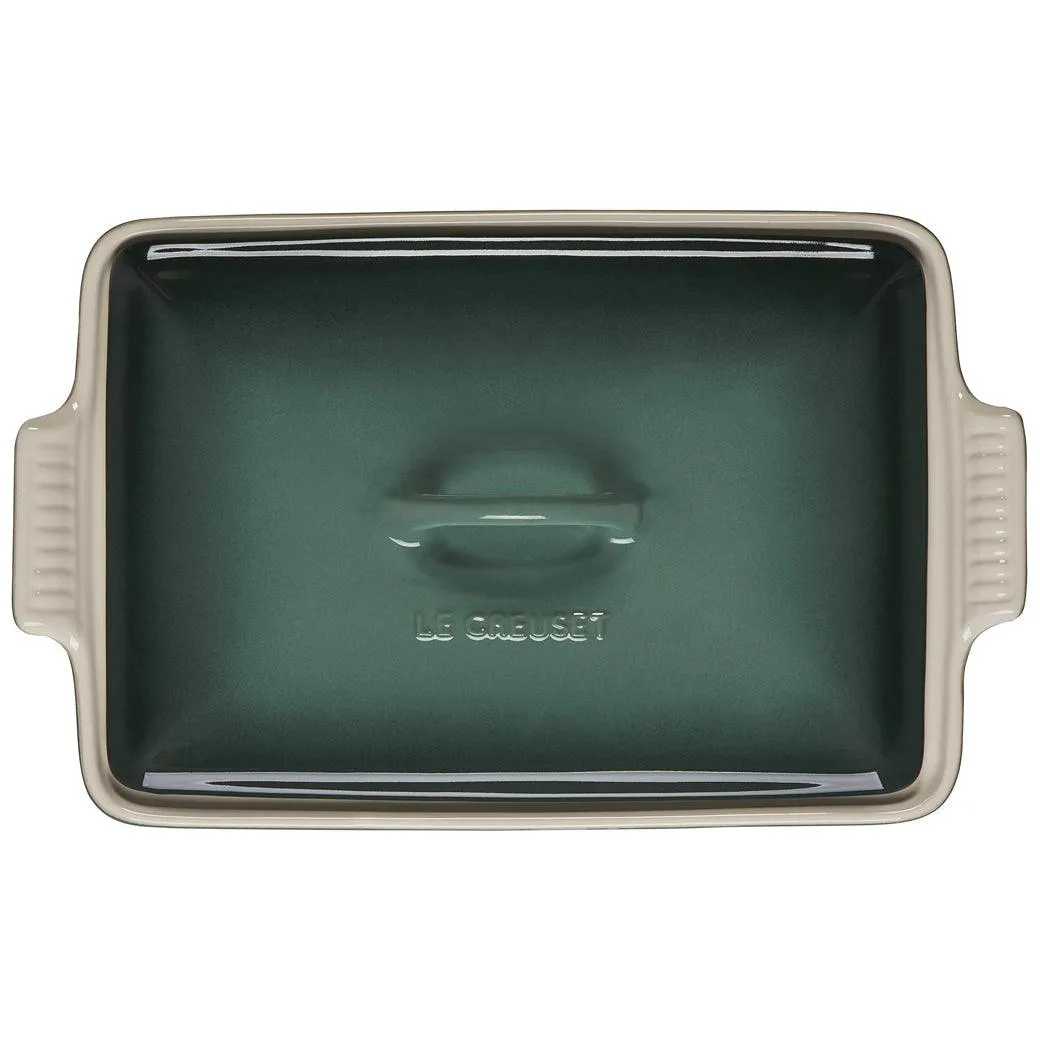 Le Creuset 4 qt Stoneware Heritage Covered Rectangular Casserole