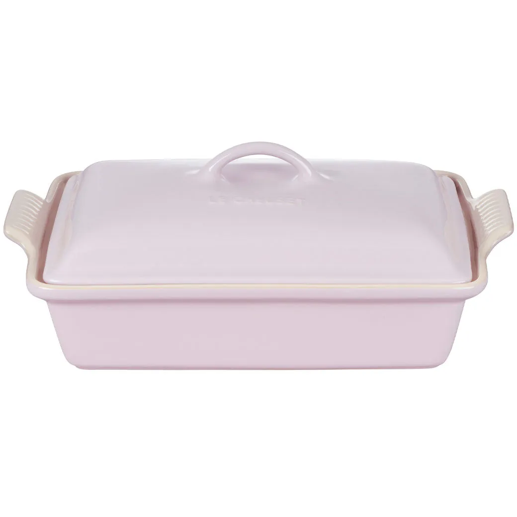 Le Creuset 4 qt Stoneware Heritage Covered Rectangular Casserole