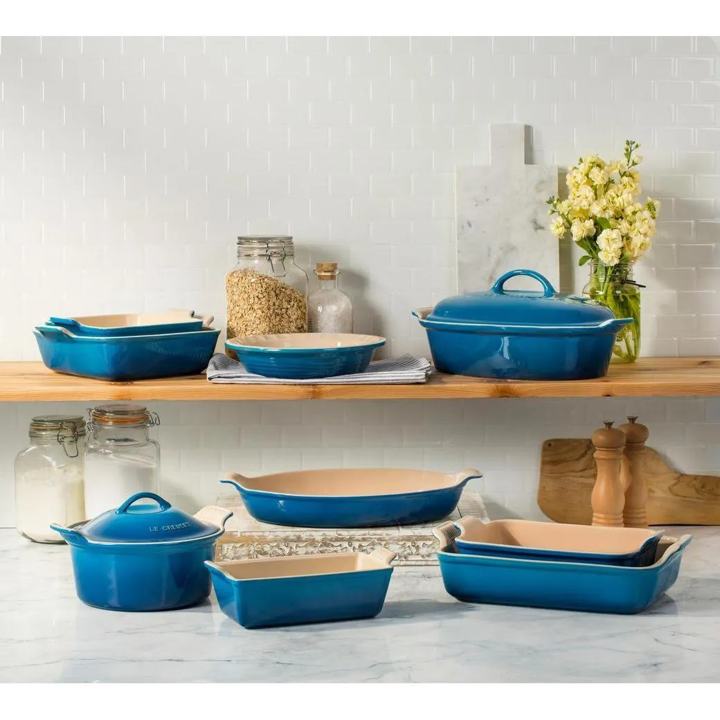 Le Creuset 4 qt Stoneware Heritage Covered Rectangular Casserole