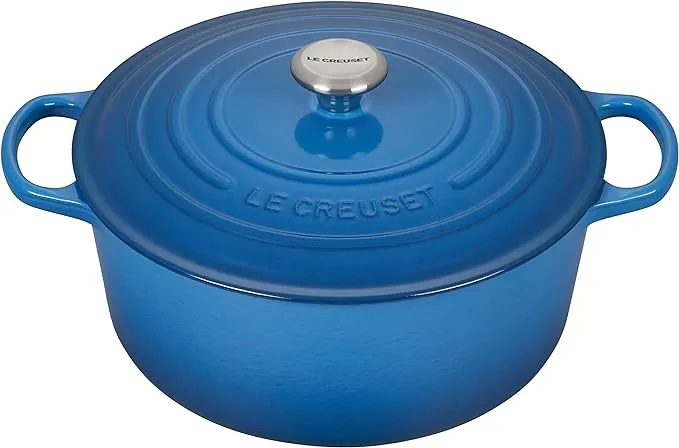 Le Creuset Enamelled Cast Iron Dutch Oven With Lid Marseille 5.3 L Capacity, 26 Centimeter