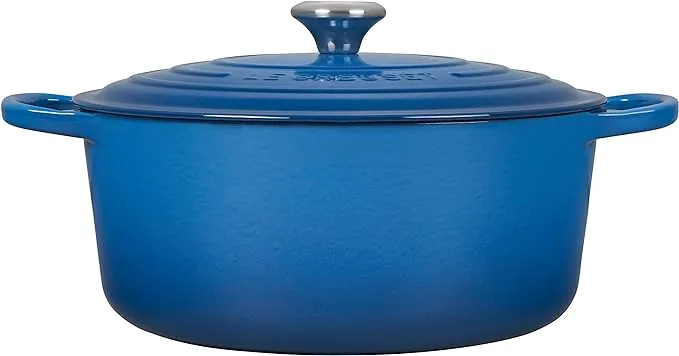 Le Creuset Enamelled Cast Iron Dutch Oven With Lid Marseille 5.3 L Capacity, 26 Centimeter