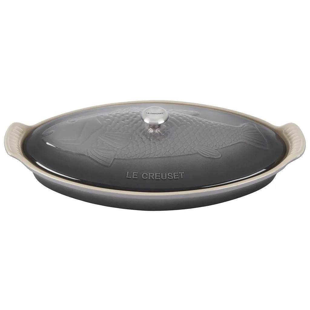 Le Creuset Heritage Stoneware Oval Fish Baker, 1.7qt.